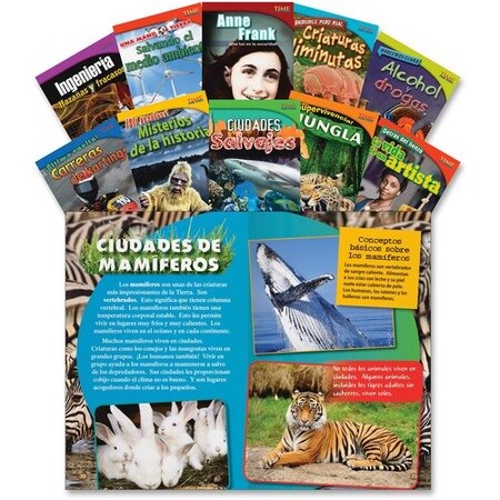 Shell Education Teacher Created Materials Informational Text Set 3, Spanish, Grade 4, 10PK SHL18382